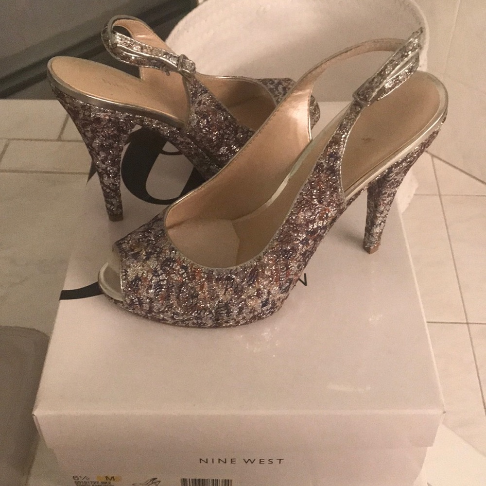 Silver shoes